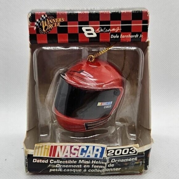 2003 Nascar Dated Collectible Mini Red Helmet Ornament #8 Dale Earnhardt Jr. - Picture 7 of 7